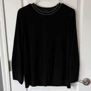 Banana Republic Classic Black Long Sleeve Top